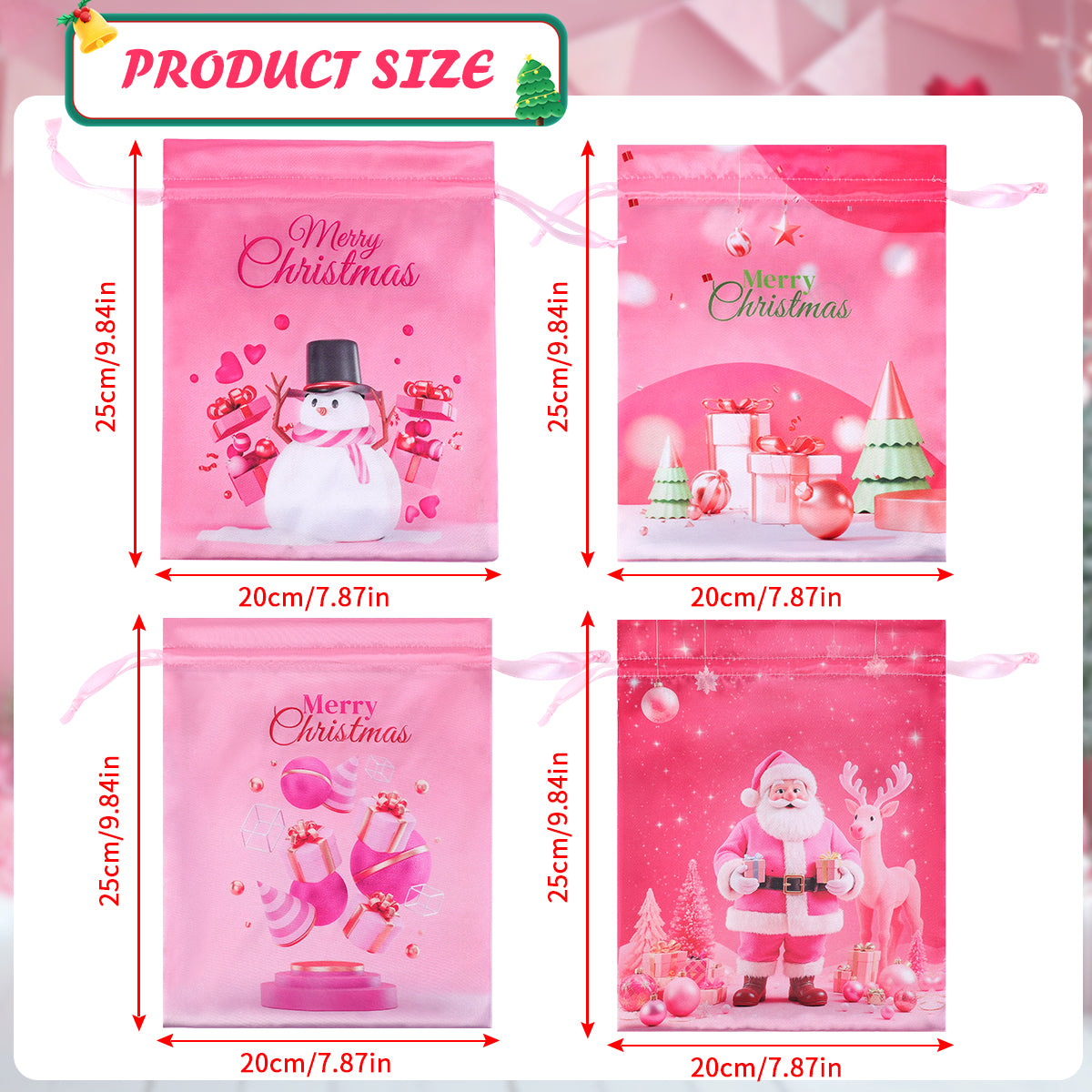 BLACK&PINK RIBBON BAG FOR CHRISTMAS (Jagdlied)