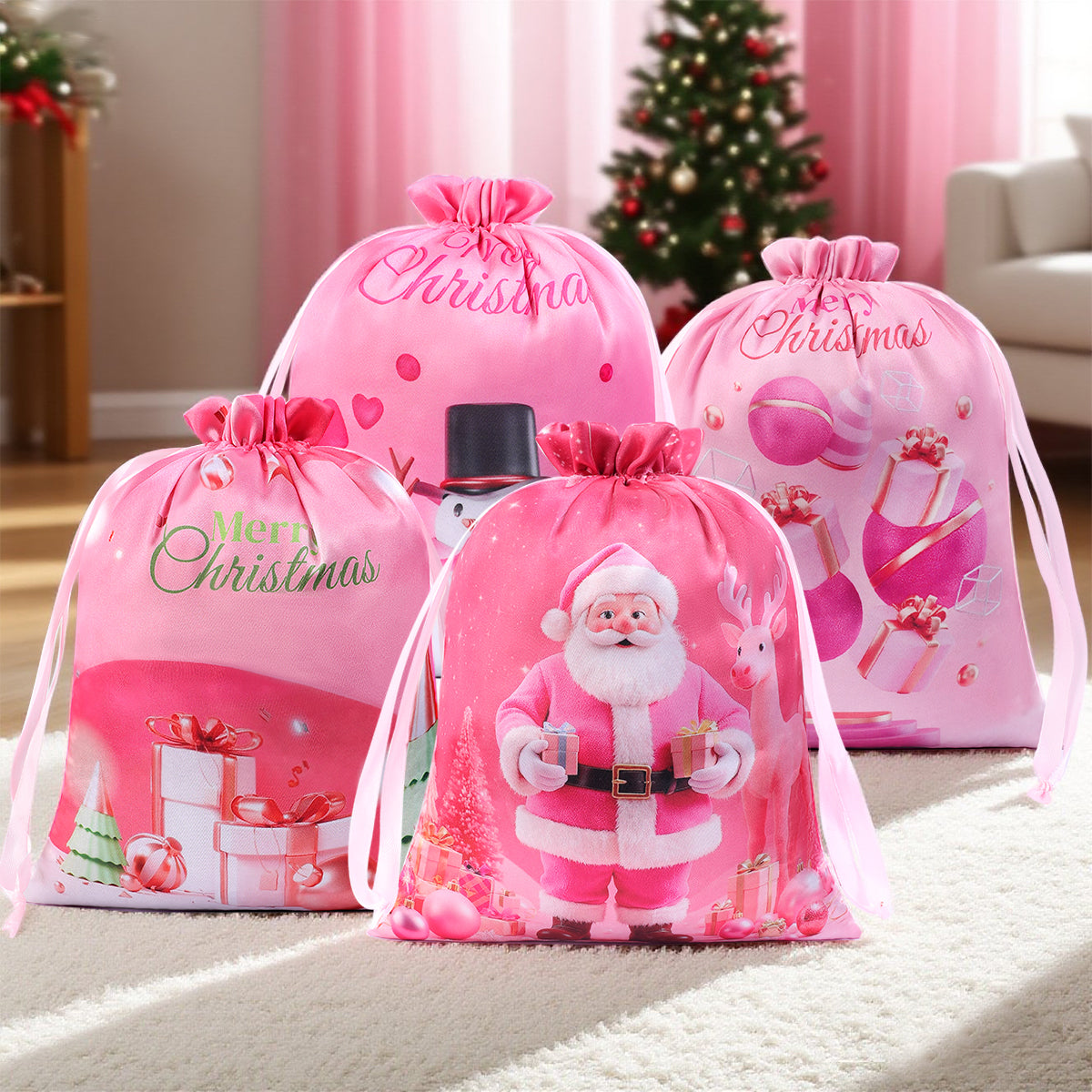 BLACK&PINK RIBBON BAG FOR CHRISTMAS (Jagdlied)