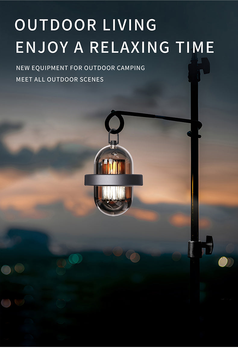 Outdoor flame camping light