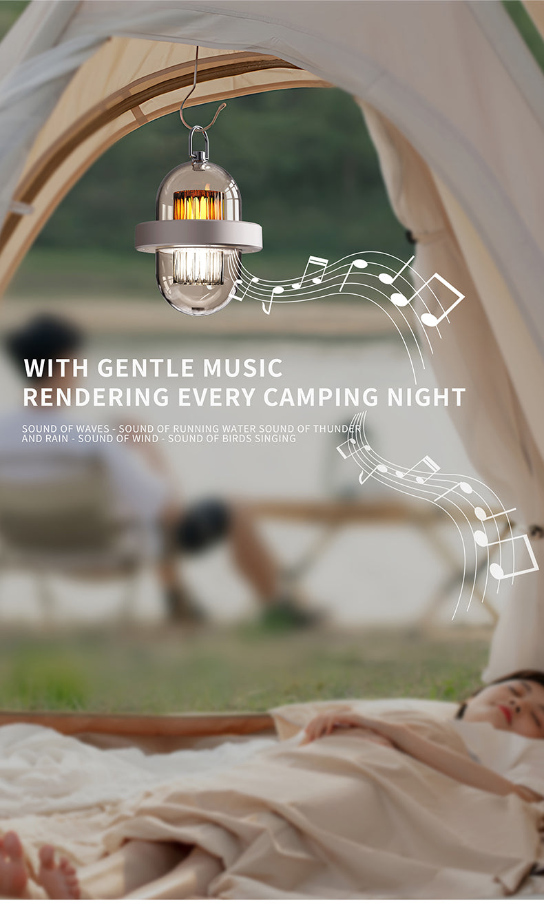 Outdoor flame camping light