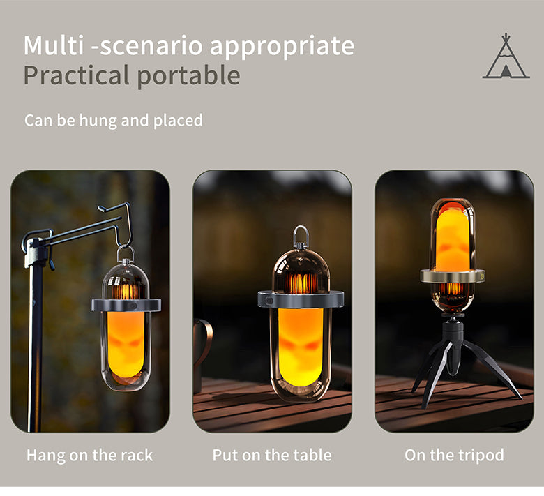 Outdoor flame camping lamp (long)A8