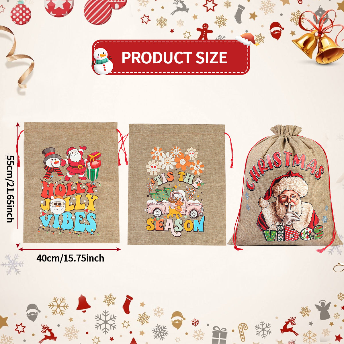 Linen Type Bag  For Christmas(Jagdlied)