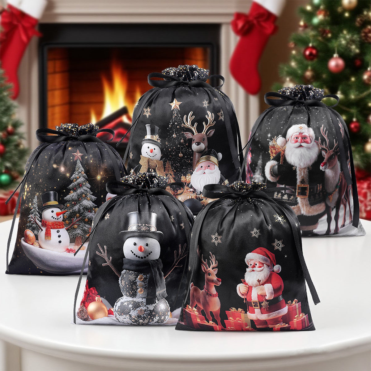 BLACK&PINK RIBBON BAG FOR CHRISTMAS (Jagdlied)