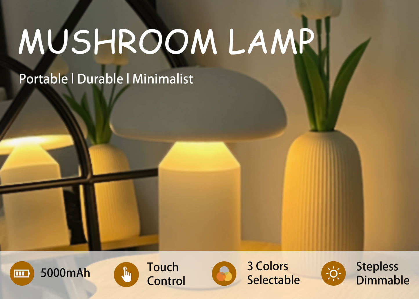 Cute style Indoor mushroom lamp