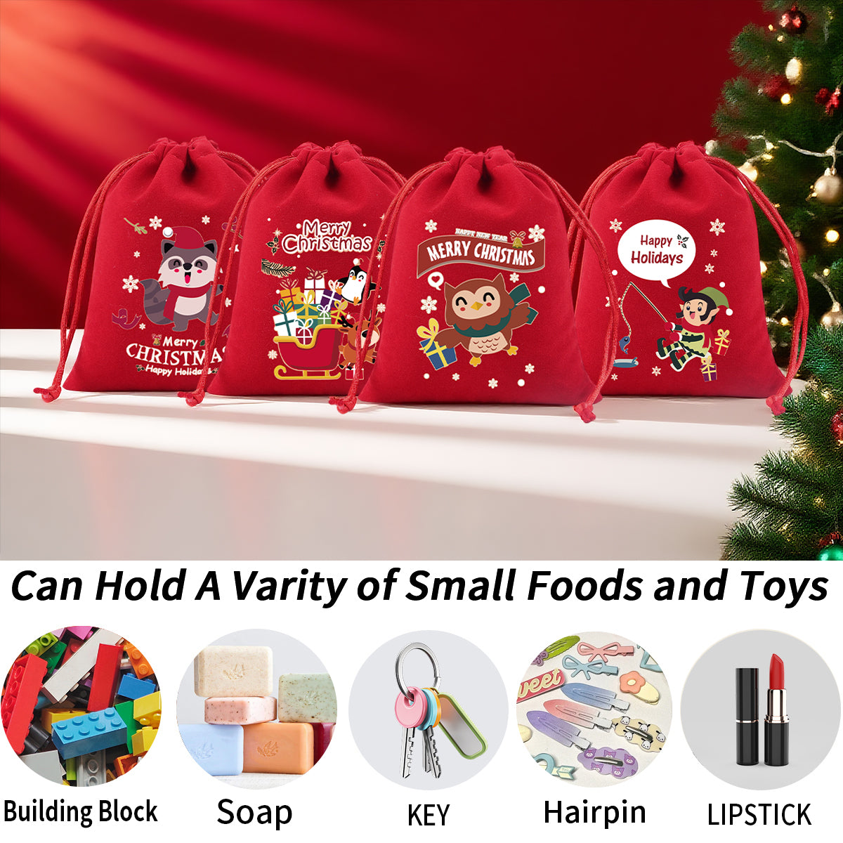 RED/GREEN Velvet Bag For Christmas(Jagdlied)