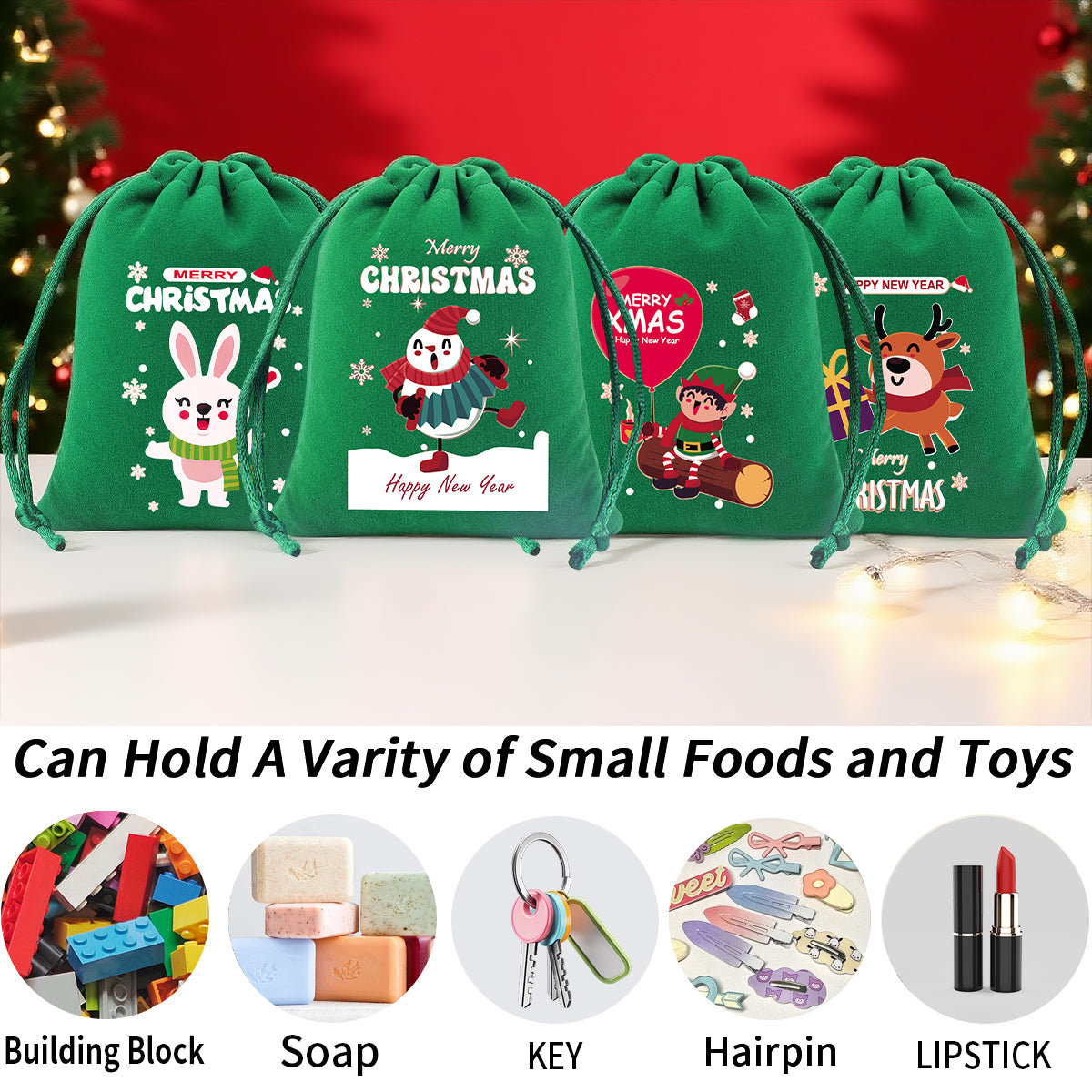 RED/GREEN Velvet Bag For Christmas(Jagdlied)