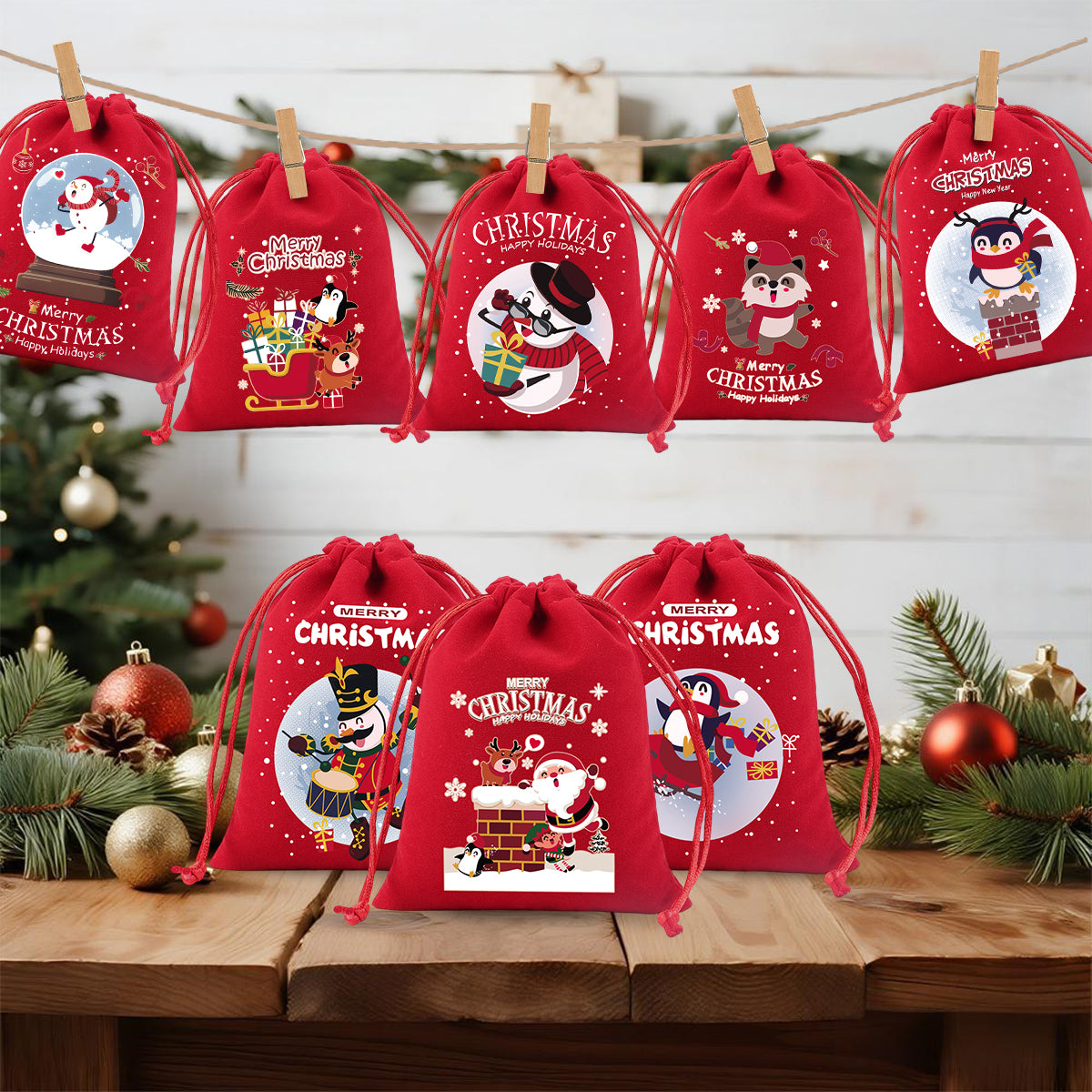 RED/GREEN Velvet Bag For Christmas(Jagdlied)