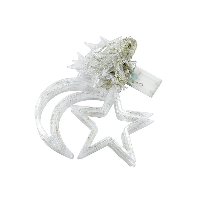 MOON & STAR STRING LIGHTS（ #birthday gift#Cute#Soft#Minimalist#Lamp#room#Pets#Practical）